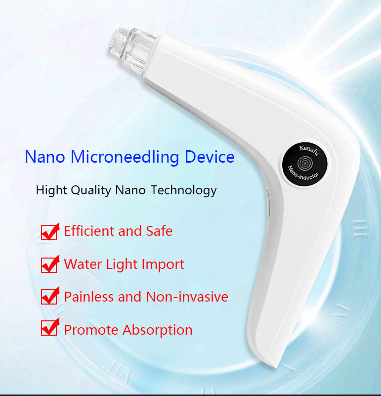 3 In 1 Skincare Water Importer Nano Mesotherapy Gun Serum Applicator Beauty Instrument for Wrinkle Remvoal and Hydration Whiten