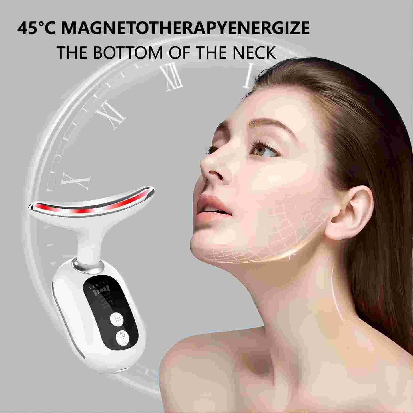 EMS Lifting Firming Red Light Therapy Led Facial Massager Skin Rejuvenation Lifting Tightening Beauty Device for Face Neck