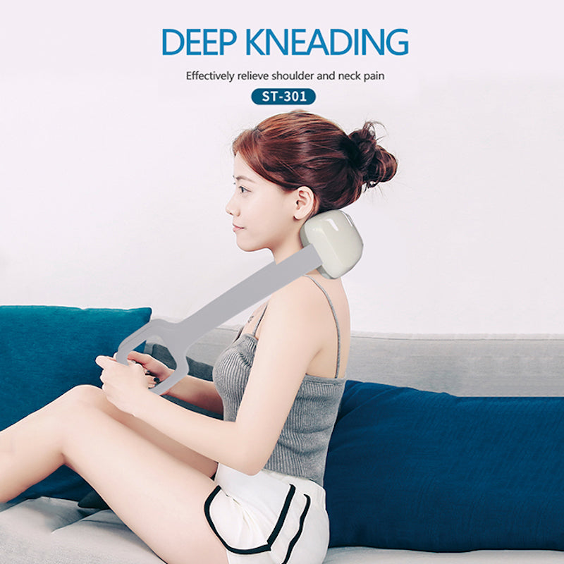 New Upgrade Smart Neck and Back Massager Use Lastest Composite Material Electric 4D Shiatsu Massager Relieve Cervical Spine Pain