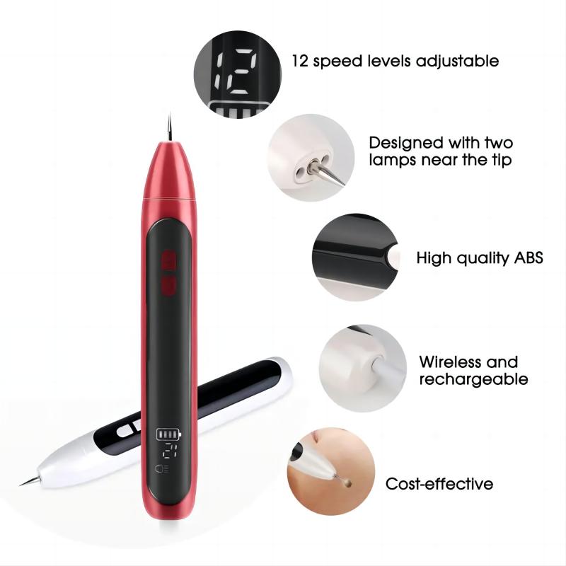 12 Level Laser Plasma Pen Face Skin Tag Dark Spot Remover Mole Tattoo Facial Freckle Wart Removal Machine Beauty Care Tool