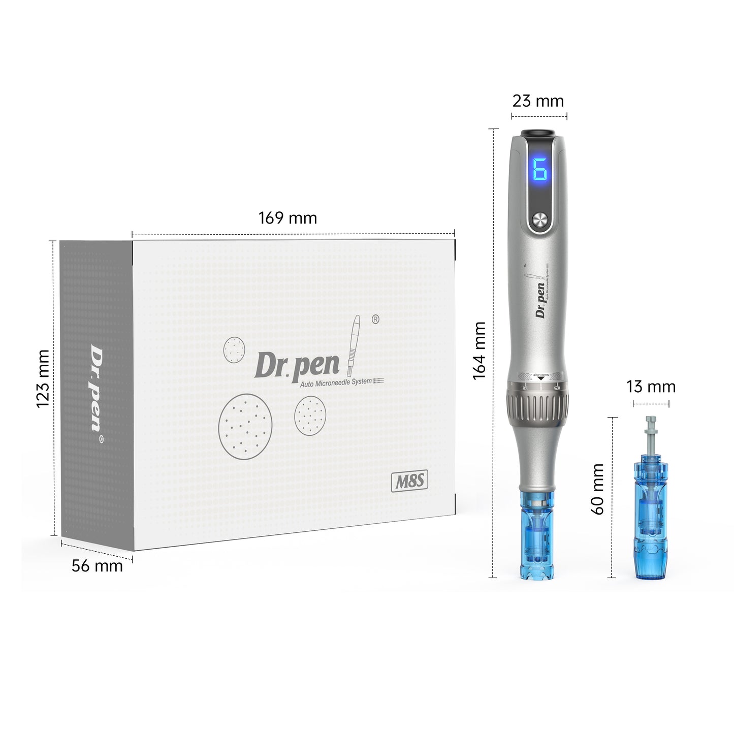 New Technology Dr.Pen Ultima M8S Wireless Professional Microneedling Pen Best Skin Care Tool Kit for Face and Body 10 Cartridges