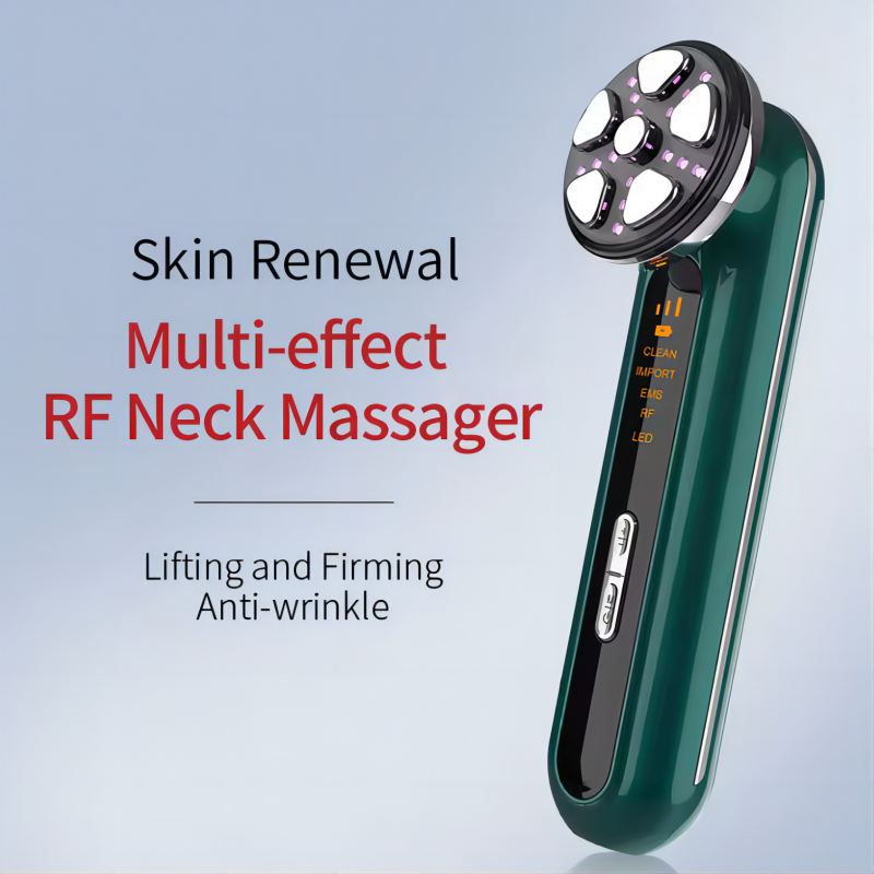 RF Radio Frequency Face Lifting Machine EMS Facial Skin Tighten Massager LED Photon Therapy Vibration Rejuvenation Beauty Device