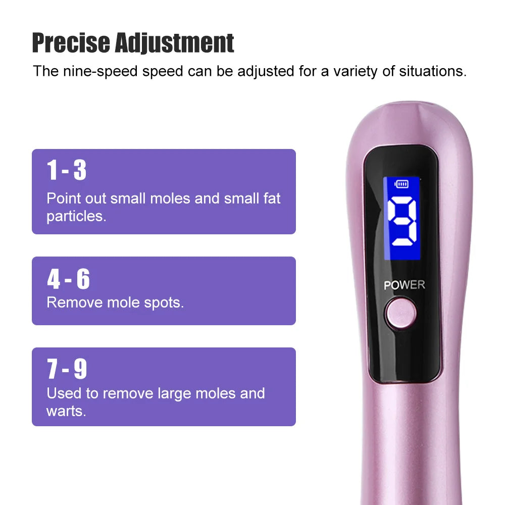 LCD Laser Plasma Pen Mole Warts Tattoo Freckle Removal Sweep Dark Spot Skin Tag Remover Facial Care Electric Beauty Device