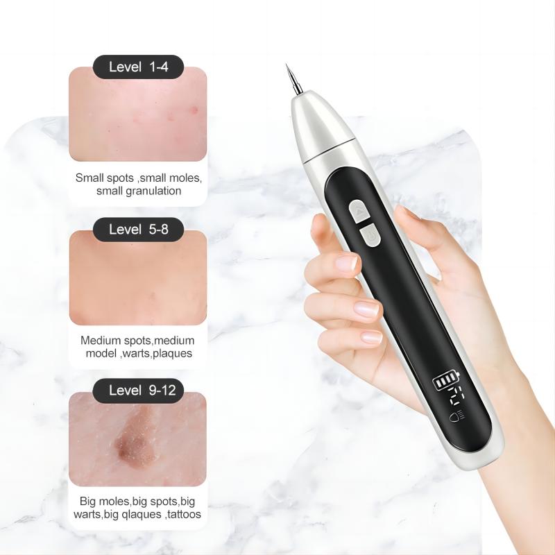 12 Level Laser Plasma Pen Face Skin Tag Dark Spot Remover Mole Tattoo Facial Freckle Wart Removal Machine Beauty Care Tool