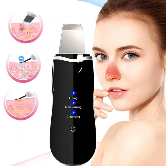 Ultrasonic Skin Scrubber Vibration Face Spatula Blackhead Remover Shovel Deep Clean Pore Device Facial Peeling Skin Care Tool