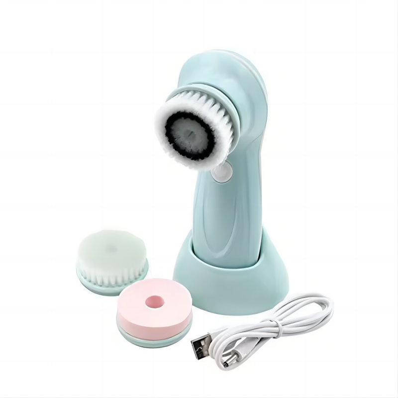 Facial Cleansing Brush Face Scrubber Electric Exfoliating Spin Cleanser Device Waterproof Deep Cleaning Massage Remove Blackhead