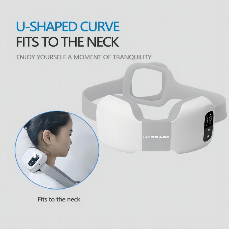 New Upgrade Smart Neck and Back Massager Use Lastest Composite Material Electric 4D Shiatsu Massager Relieve Cervical Spine Pain