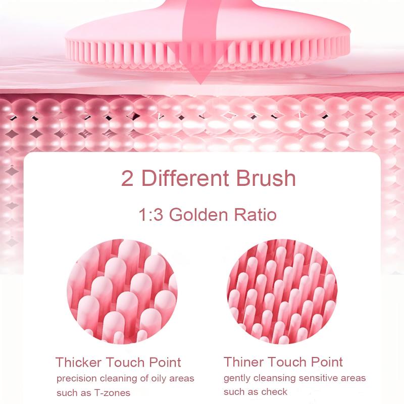 Silicone Facial Cleansing Brush Face Scrubber Rechargeable Waterproof Skin Care Tool for Cleansing Exfoliating and Massaging