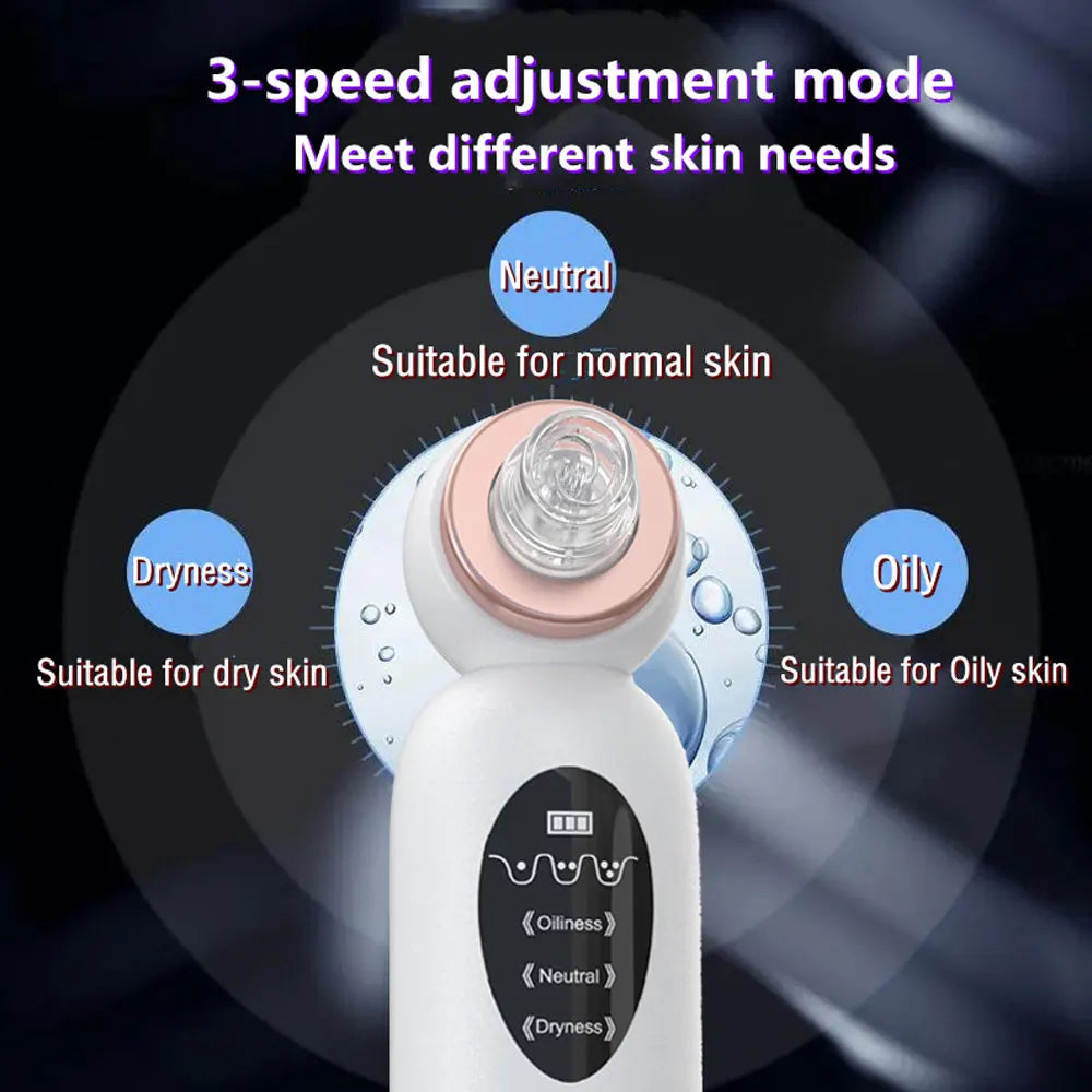 New Blackhead Remover Vacuum Suction Personal Care Small Bubble Electric Face Nose Cleaner