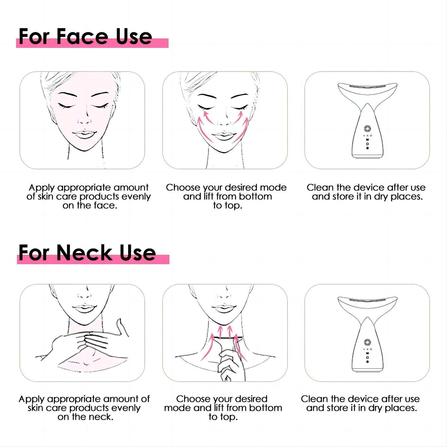 Neck Lifting Massager Facial Microcurrent EMS Red Light Therapy Face Sculpting Beauty Device Anti Wrinkle Double Chin Remover