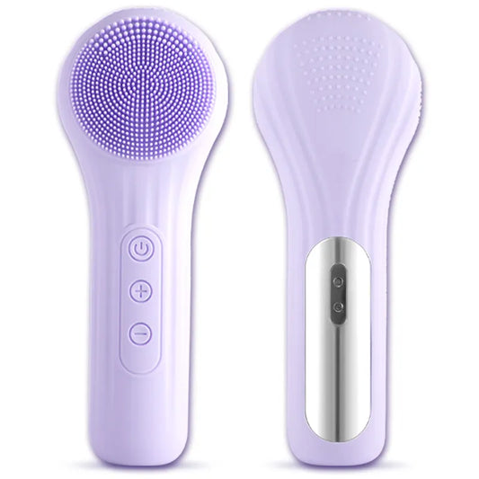 Sonic Waterproof Facial Cleansing Brush for Men & Women Rechargeable Exfoliating Electric Face Scrubber Cleanser Brush