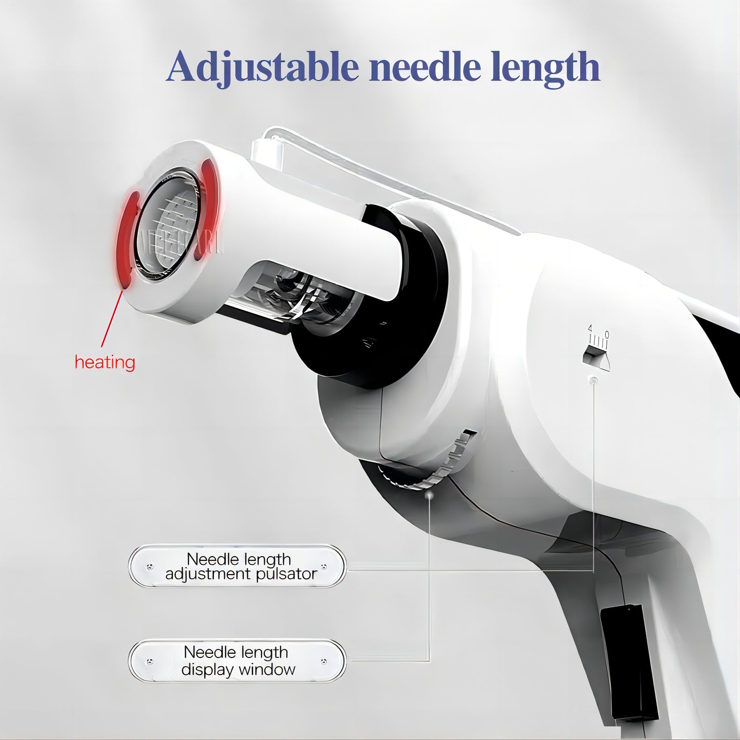 Professional RF Mesogun Injection Mesotherapy Derma Pen With Skin Rejuvenation Injection 3 in 1 Portable Smart Microneedle