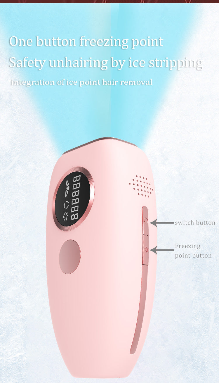 Ice Cool Ipl Hair Removal Machine Professional Permanently Painless Home Use 999999 Flashes Ice Laser Hair Removal Handset