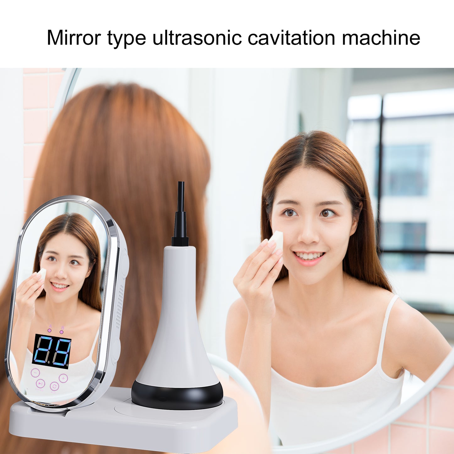 Portable 40k Body Massage Machine RF Ultrasonic Cavitation Beauty Device for Body Waist Belly Legs Arm Home Spa Use