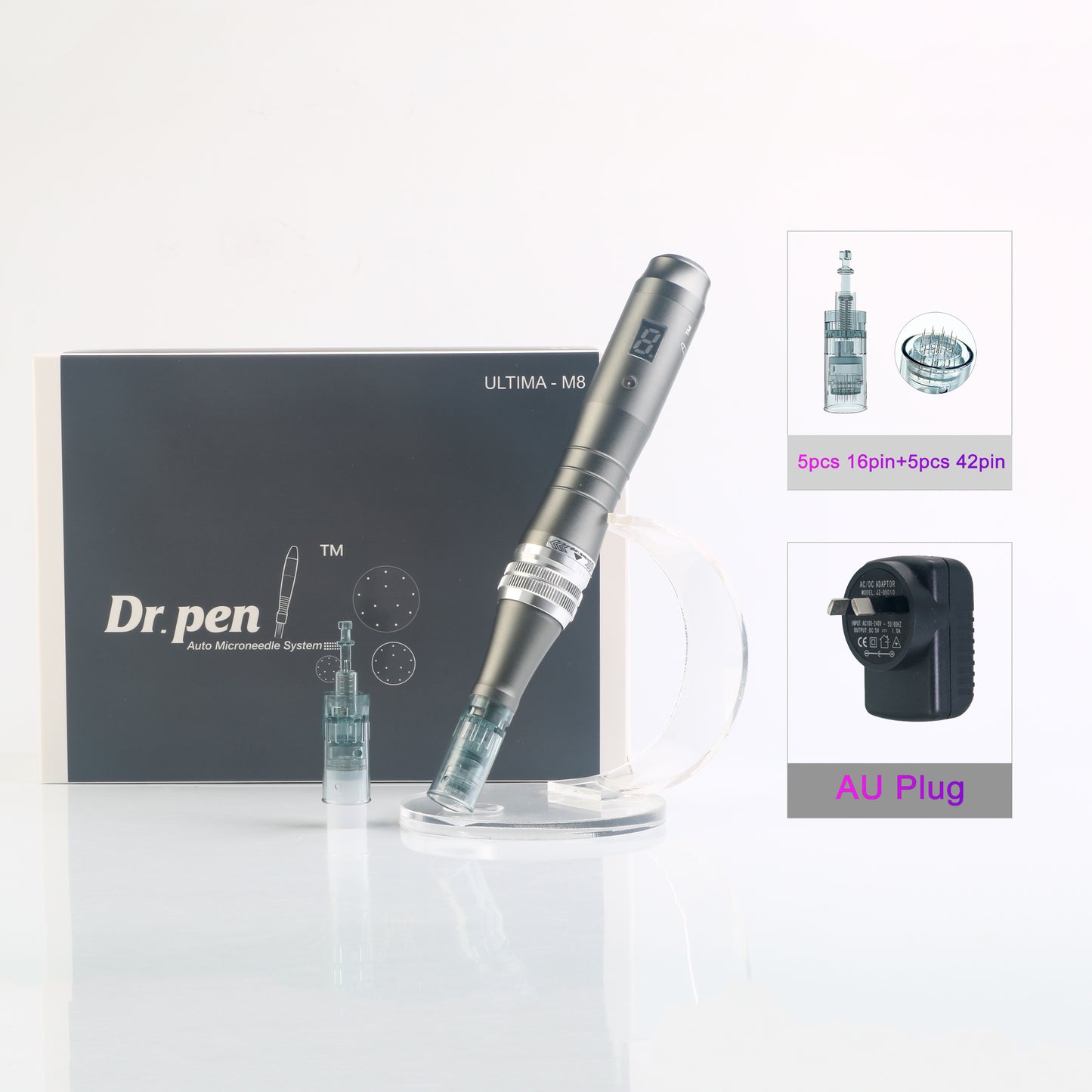 Dr. Pen Ultima M8 Professional Wireless Microneedling Pen With 5 Pcs Cartridges MTS Best Skin Care