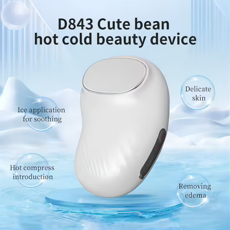 Protable Electric Hot Cold Facial Massager Skin Tightening Face Lifting Beauty Device Vibration Massage Facial Skin Care Tool