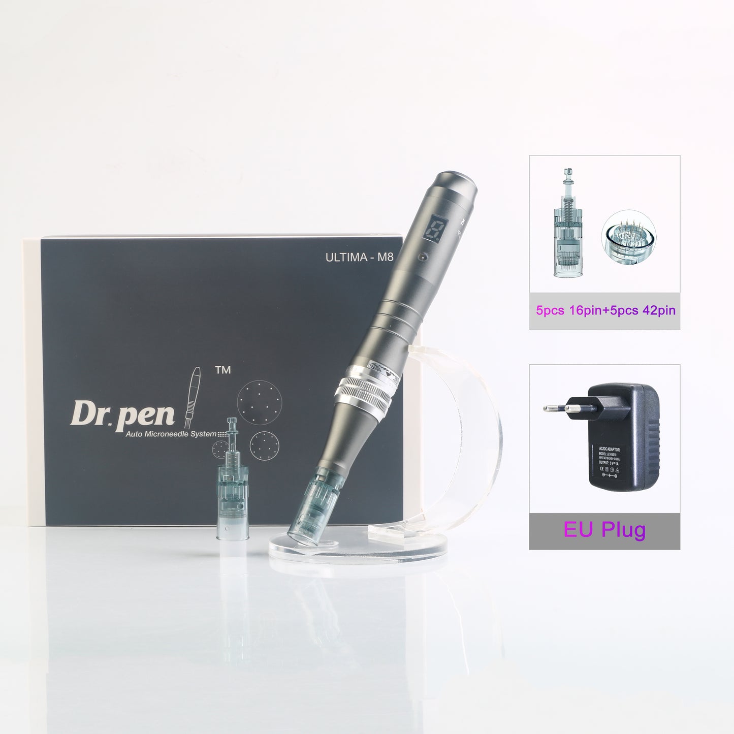 Dr. Pen Ultima M8 Professional Wireless Microneedling Pen With 5 Pcs Cartridges MTS Best Skin Care