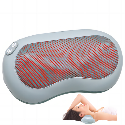 Neck Shoulder Back Massager with Heat for Pain Relief Shiatsu Electric Deep Tissue 6D Massage Pillow for Muscle Fatigue Relief