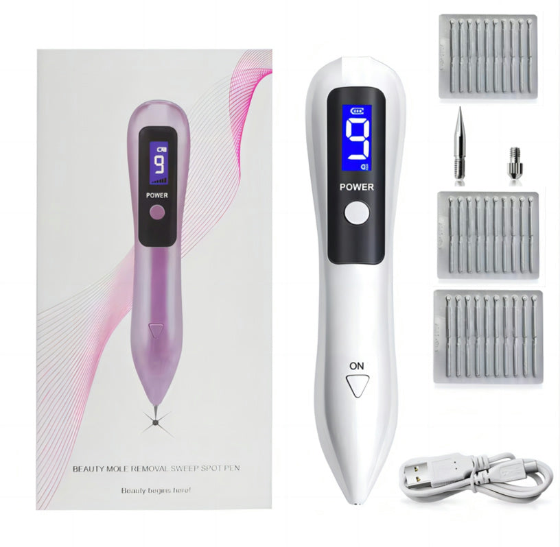 LCD Laser Plasma Pen Mole Warts Tattoo Freckle Removal Sweep Dark Spot Skin Tag Remover Facial Care Electric Beauty Device