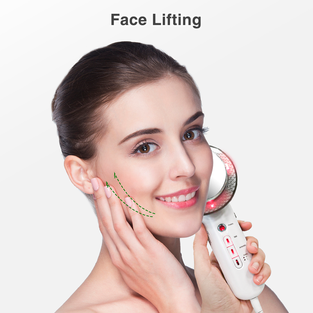 3 in 1 Facial Massager Skin Tightening Device Warm Body Massage Machine Women and Men Massager with Heat for Belly Arm and Leg