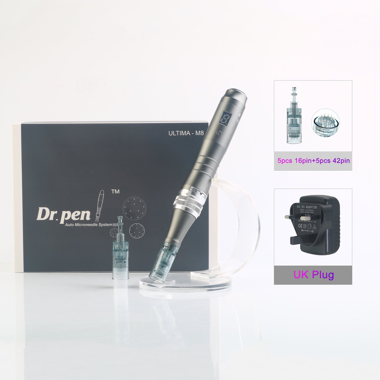 Dr. Pen Ultima M8 Professional Wireless Microneedling Pen With 5 Pcs Cartridges MTS Best Skin Care