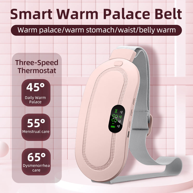 Portable Cordless Heating Pad Electric Smart Warm Palace Belt Device Portable Fast Heating Belly Wrap Belt for Women and Girl