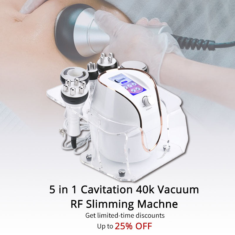 5 in 1 40k Cavitation Machine Vacuum RF Body Massager Microcurrent Equipment for Home and Beauty Salon Use